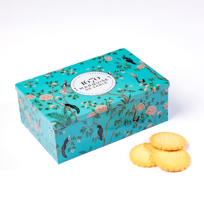 Boîte métal - Sablés nature aux pépite de chocolat et nature