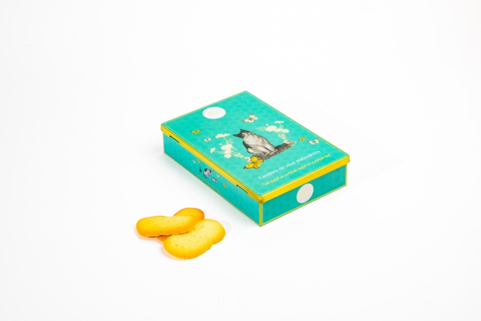 Boite métal plate Langues de Chat