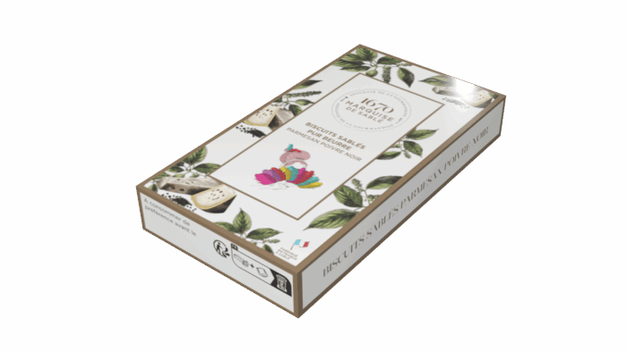 Mini étui de sablés salés oignons et paprika
