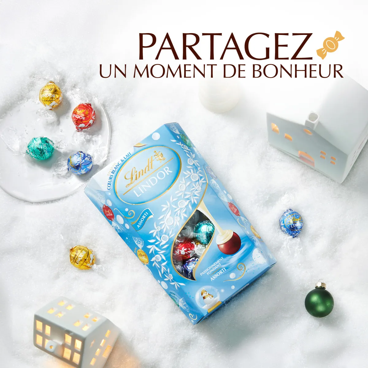 Cornet LINDOR - Coeur Blanc & Lait 337g – Image 3