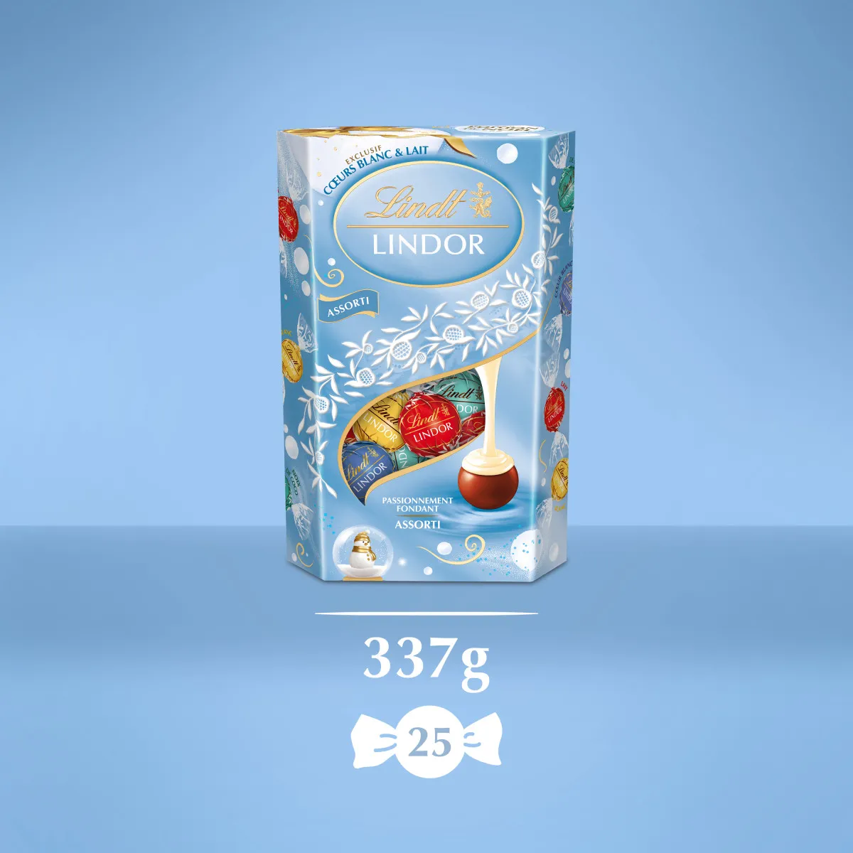 Cornet LINDOR - Coeur Blanc & Lait 337g – Image 6