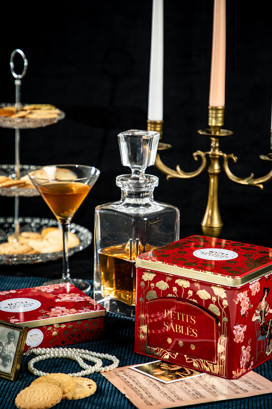 Biscuits sablés aux pépites de caramel - Boîte métal "Les Folies" 150g – Image 2