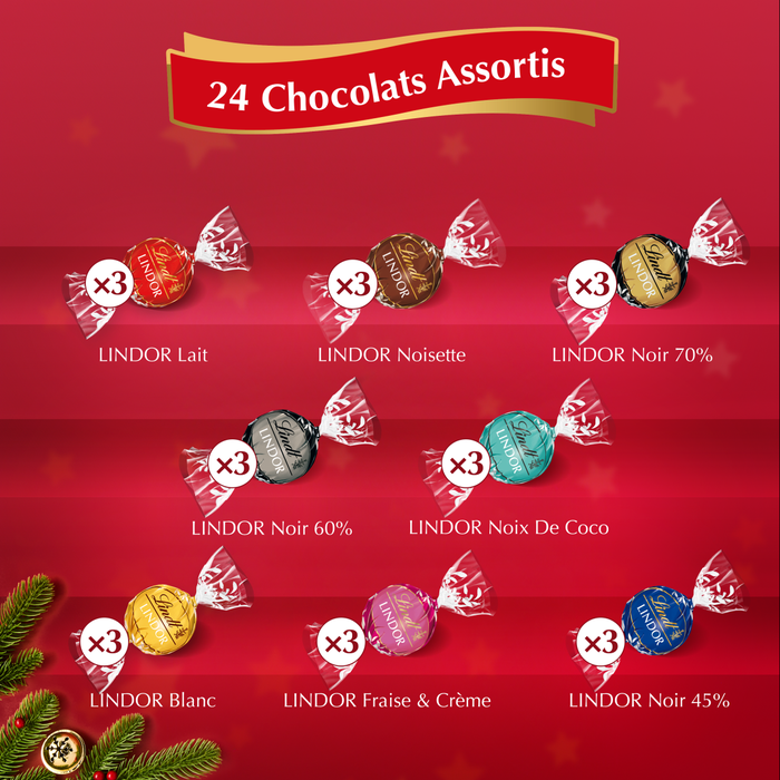 Calendrier de l'avent LINDOR ASSORTI – Image 4