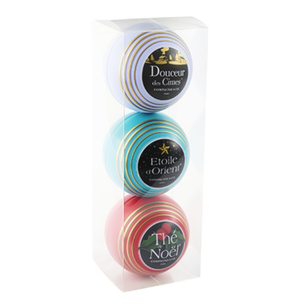 Compagnie & Co – Coffret 3 boules sapin